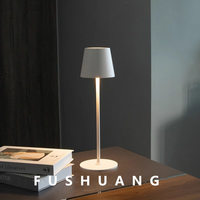 Lampe de table LED minimaliste populaire, lampe d'ambiance rétro simple pour café, lampe de bar à commande tactile rechargeable par USB, batterie incluse