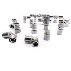 Conectores de Compresión <span class=keywords><strong>Efield</strong></span> PEX Al PEX, Adaptador Recto de Latón, Conectores de Tubería de Latón y Cobre - Product Image 6