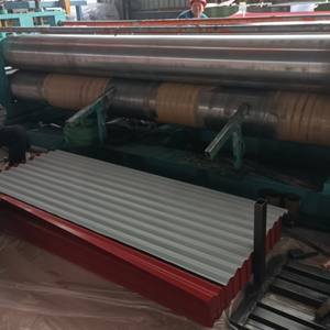 Usine 0.12mm prépeint galvanisé PPGI feuilles de toiture en acier ondulé galvanisé plaque d'acier ondulé/feuille prix - Product Image 4