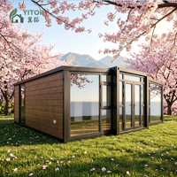 Maisons modulaires préfabriquées, maison conteneur extensible sur mesure de 20 pieds, 1 chambre, durée de vie de 35 ans, maison conteneur modulaire préfabriquée
