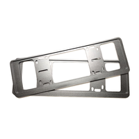 Support de plaque d'immatriculation universel en métal avec quincaillerie, support de plaque réglable, fournisseur d'accessoires automobiles