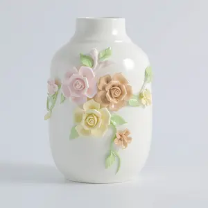 Chinese Factory Porcelain Handmade Flower Receptacle