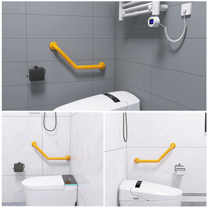 Barre d'appui pour salle de bain, 135 degrés, antidérapante, murale, pour personnes âgées et handicapées, support de douche - Product Image 5