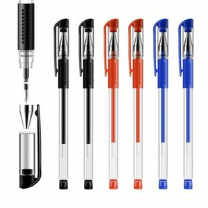 Ensemble de stylos gel à succès personnalisables avec logo, stylos gel bleus 0,5 mm, stylos gel noirs - Product Image 1