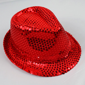 Unisex Anh Jazz Nhân Vật Panama Hat Giá Rẻ Giá Gia Đình Đảng Thời Trang Sequin Top Hat Sân Khấu Khiêu Vũ Người Lớn Sự Kiện Lông Thú - Product Image 1