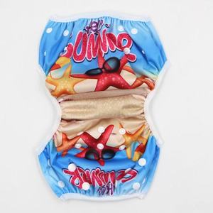 Taille personnalisée réglable imperméable à l'eau réutilisable lavable bébé couches de bain en tissu nouveau-né étanche <span class=keywords><strong>couche</strong></span> de natation pour piscine plage - Product Image 3