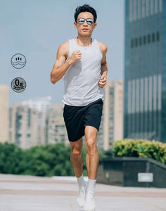 Débardeur de sport sans manches en polyester à séchage rapide, avec impression par sublimation de logo personnalisé, maille sans couture pour la course et l'entraînement - Product Image 6