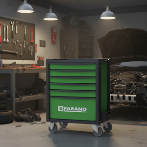 Fasano <b>Tools</b> 6 Drawer Rolling <b>Tool</b> <b>Cart</b> Green Plastic Auto Repair Storage Organizer - Product Image 3