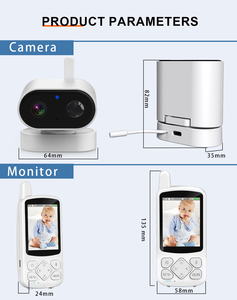 <span class=keywords><strong>Babyphone</strong></span> sans fil 720P avec écran de 2,8 pouces, caméra 2,4G, batterie 2000 mAh, détection de température, communication bidirectionnelle, vidéo et audio intelligents - Product Image 5
