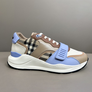 Luxury Designer Thick-Soled Casual Shoes Unisex Classic Plaid Fabric Breathable Comfortable Lace-Up Walking Shoes Sneakers - Product Image 1