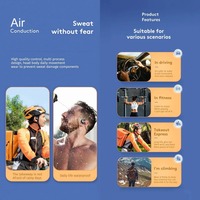 Écouteurs à conduction aérienne IPX-7, vente chaude, BT5.2, écouteurs sans fil Bluetooth à conduction aérienne IPX-7
