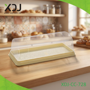 Contenedor de Plástico Transparente para Pastel Suizo de Taiwán con Tapa Transparente, Caja de Plástico Desechable para Empacar Pasteles - Product Image 3