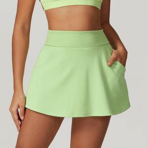 Sporttennisrok Met Hoge Taille Voor Dames En Buiten Met Ademende Yoga-Rok Met Zakken - Product Image 2