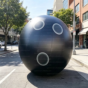 Bola de Bolos Inflable Gigante LED de 11 Pies Personalizada, Bola Deportiva Gigante Luminosa para Salón de Bolos/Decoración Publicitaria de Eventos/Turno de Bolos - Product Image 3