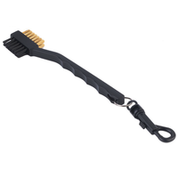 Brosse de nettoyage pour clubs de golf Caiton double face avec logo personnalisé en usine, accessoires de golf