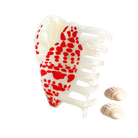 Pince à cheveux tendance en acétate en forme de mini coquillage, antidérapante, style vintage, accessoires de mode pour femmes et filles, cadeau nautique pour les vacances d'été