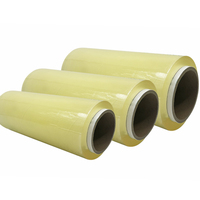 Film étirable en PVC transparent adhésif de qualité alimentaire premium pour grande usine, 45 cm x 1000 m, pour la conservation des aliments
