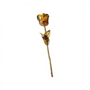 Boîte en velours rouge rose artisanale de luxe avec feuille d'or, écologique, romantique, pour la Saint-Valentin, Noël, le Nouvel An chinois - Product Image 4