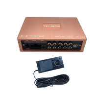 Amplificateur DSP pour voiture 4-in-4-Out 6*50W Processeur audio avec croisé Processeur audio DSP intégré pour voiture