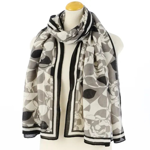 Chales y Bufandas Estampados de Diseño para Mujer al por Mayor, Material de Poliéster, Estilo Chino, Ligeros, Transpirables, para Todas las Temporadas - Product Image 3