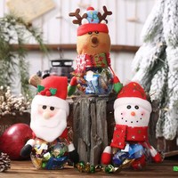 Santa Claus Candy Jar Vorrats glas Weihnachten Transparente Geschenke tui Lagerung Nüsse Candy Biscuit Neujahr Weihnachten Dekor Party Gefälligkeiten