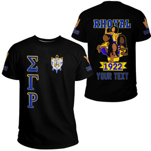 Custom Sigma Gamma Rho <strong>Sorority</strong> Girls T-shirts African Dashiki Plus Size Casual Vintage Shirt for Women Cheap Bulk T Shirts - Product Image 3