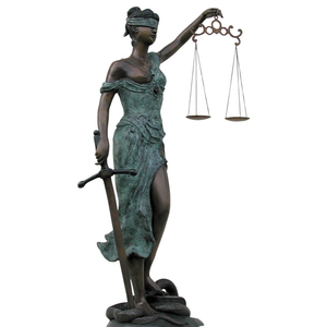 Statue de la Déesse de la Justice en bronze, taille personnalisée, pour intérieur/extérieur, cadeau pour <span class=keywords><strong>avocat</strong></span>, grande sculpture. - Product Image 3