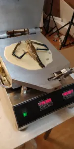 Отпариватель для изготовления креветок Senbei, машина для изготовления тонких рисовых крекеров, окаменелости