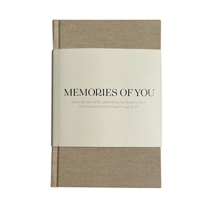 Taccuino regalo commemorativo per lutto per lutto con copertina rigida in lino LABON - Product Image 1