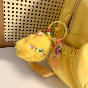 Mochila de pato de dibujos animados informal BT, bonita bolsa de viaje para niños, mochila escolar coreana versátil para estudiantes universitarios con colgante, regalo de regreso a la escuela - Product Image 4