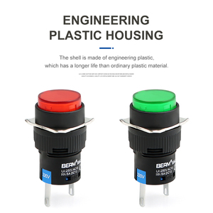 Tín Hiệu Điện Chỉ Số La16 Loạt Vòng/Hình Chữ Nhật/Vuông 220V 24V Pilot Đèn - Product Image 2