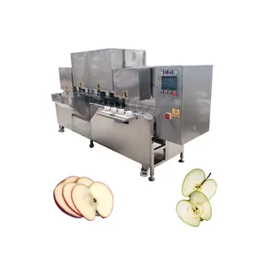 Orange Apfels chäl maschine Industrielle elektrische Apfels chäler Corer Slicer Maschine