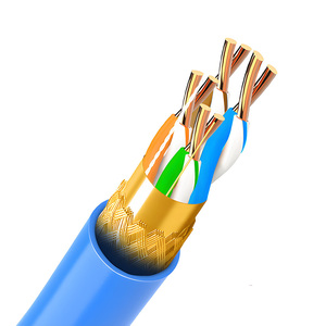Cable Ethernet SFTP Cat 5e de 0.52mm con Par Trenzado de Cobre Desnudo BC, Cubierta de PVC para Interiores, para Panel de Conexiones LAN, Prueba de Cableado Aprobada - Product Image 3