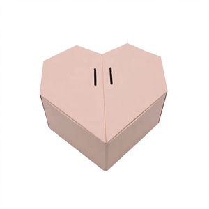 Caja de regalo personalizada en color negro, plateado y rosa, con forma de corazón, bonita bufanda, diadema, cajas de regalo - Product Image 2