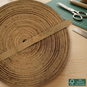 Cordon plat en liège 20 mm Naturel Supérieur - Product Image 3