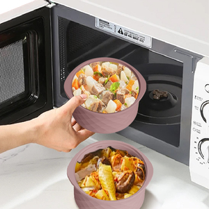 <span class=keywords><strong>Cuiseur</strong></span> <span class=keywords><strong>vapeur</strong></span> en silicone personnalisé avec poignée et couvercle Pot à <span class=keywords><strong>vapeur</strong></span> sans BPA Pot en silicone pour micro-ondes Bol à <span class=keywords><strong>vapeur</strong></span> - Product Image 5