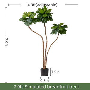 Arbres <span class=keywords><strong>à</strong></span> <span class=keywords><strong>pain</strong></span> artificiels de haute qualité <span class=keywords><strong>arbre</strong></span> de Simulation en plastique vert décoration intérieure extérieure Offre Spéciale d'usine Pot de Type d'herbe - Product Image 6