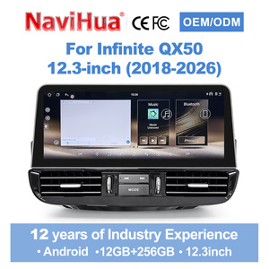 วิทยุติดรถยนต์ระบบแอนดรอยด์หน้าจอสัมผัสขนาด 12.3 นิ้ว รุ่นใหม่ Navihua สำหรับรถยนต์ Infiniti QX50 ปี 2018-2026 รองรับ Carplay ระบบนำทาง มัลติมีเดีย และชุดควบคุมอัตโนมัติ - Product Image 1