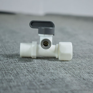 Válvula de bola de tres vías con rosca de 1/2 pulgada, conector para purificador de agua, accesorios para tuberías de filtro - Product Image 1