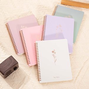 Customizable Spiral Bound Gift Notebook Leather Cover Organizer Printed Style for Writing Sketching Diary Use-Available - Product Image 6