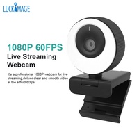 1080P Autofocus Full HD Webcam con micrófono 60fps USB PC Cámara WebCam Streaming para videollamadas Webcam