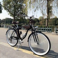 Sepeda Chopper kecepatan variabel mewah antik, sepeda jalan 24 "26"