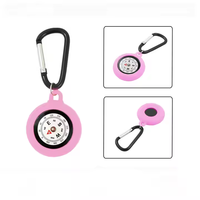 Kompas Portabel Luar Ruangan yang Dapat Disesuaikan untuk Hiking Camping Tahan Air Tahan Guncangan Layar Dial Casing Akrilik Gantungan Kunci Clip-on