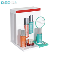 Support d'affichage cosmétique en acrylique avec éclairage LED écologique DSP pour palette de fards à paupières et rouge à lèvres, design personnalisable, usine vietnamienne