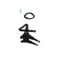 Genouillère pour chien avec collier Attelle métallique réglable Genouillère Protecteur de jambe Manchon de récupération Attelle de soutien pour les jambes arrière des chiens