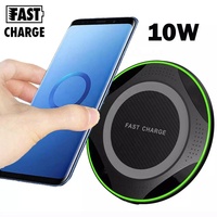 Support de chargeur sans fil portable double 10W/15W à charge rapide, station d'accueil 3-en-1 avec protection OTP, sortie PD 3.0 5V/2A 9V/2A pour téléphone portable CE/FCC