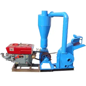 OEM New Design Combined Type Of Sawdust Hammer Mill With Feed Pellet Making Wood Pelletizer For Fuel 300-400KG/H Capacity