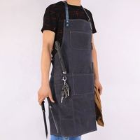 Tablier de barbecue premium en toile cirée imperméable et résistante pour homme