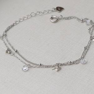 Bracelet en argent S925 avec 3 perles, 5-9 perles multiples, tendance, accessoires de bijoux DIY avec plateau vide, produit semi-fini, série 5378 - Product Image 3