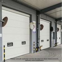 Porte industrielle en fer sur mesure, anti-vent et anti-collision, pour usine, entrepôt, projet de construction, avec certification testée